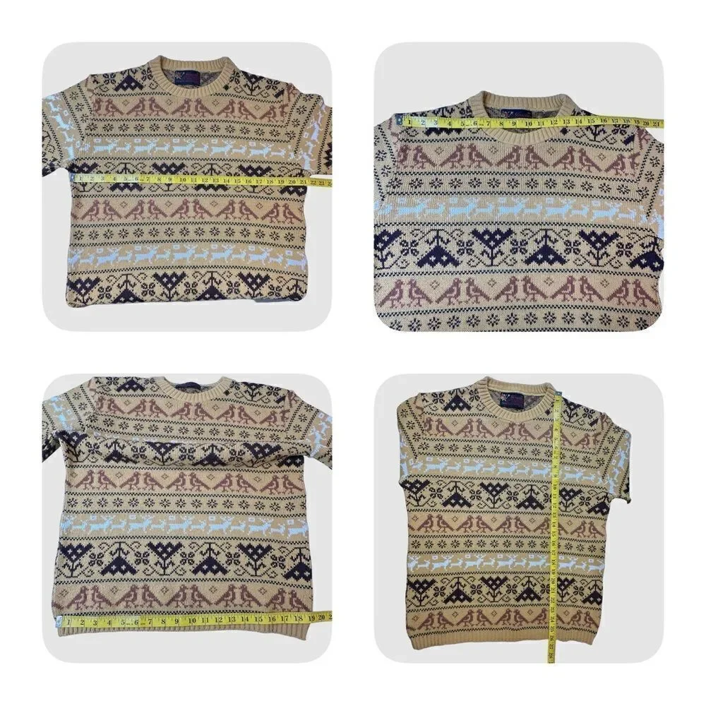 JERSILD Vintage Crewneck Made in Wisconsin Sweater Mustard Men’s Size Large